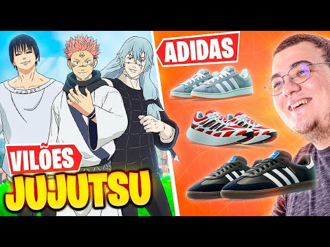 NOVAS SKINS OS VILÕES DE JUJUTSU KAISEN E NOVOS ADIDAS NO FORTNITE