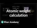 Calculating Atomic Weight in Chemistry