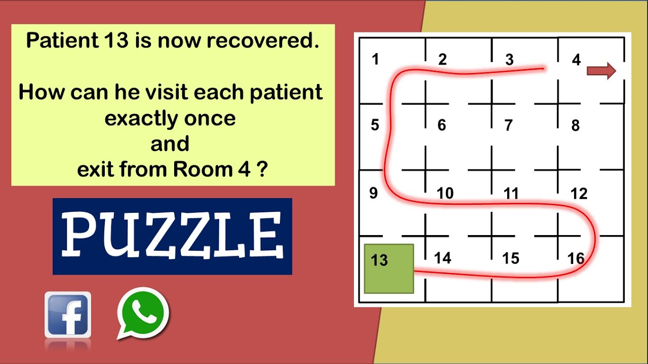 16 Rooms Puzzle - 16 Rooms Puzzle Answer (facebook whatsapp puzzle)