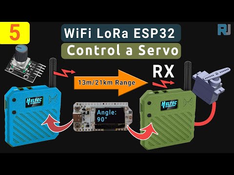 Control Servo motor from miles Away – The Ultimate Off-Grid LoRa Project with WiFi LoRa 32! T635