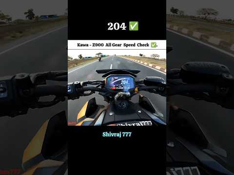 Kawasaki - Ninja Z900 All Gear Speed 🚄 check ✅ #shortsfeed#shorts#viralshort#z900#kawasaki#ninjah2r
