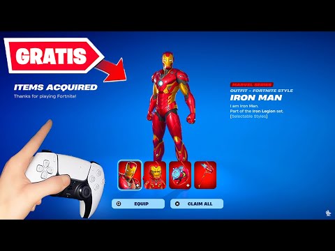 🔥Como conseguir las SKIN del *IRON MAN* GRATIS en Fortnite ✅  Skins Gratis Fortnite