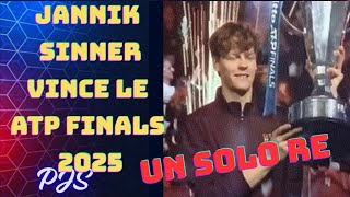 Speravo non finisse mai! SINNER RE DI TORINO 2025