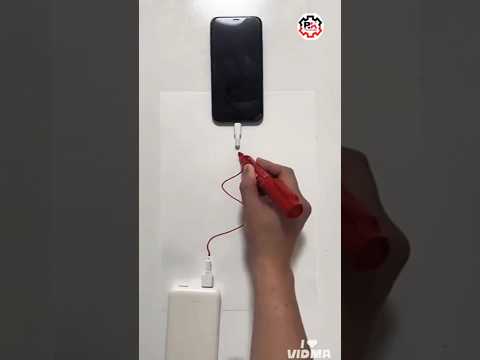 mobile charge hack #experiment #battary #motor   #shorts