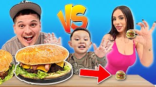 Cooking GIANT vs TINY Food Challenge!