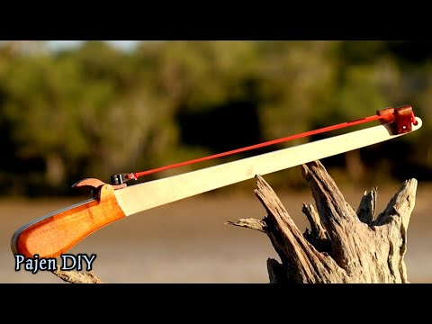 DIY Slingshot - Powerful Wooden Slingshot For Hunting