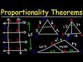 Exploring Triangle Proportionality Theorems
