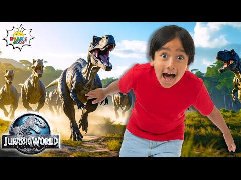 Ryan's Jurassic Adventures with DINOSAURS!