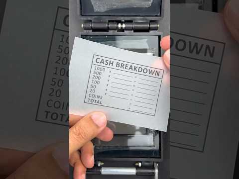 Keep your cash organized with customizable Cash Breakdown Stamp! 💰
