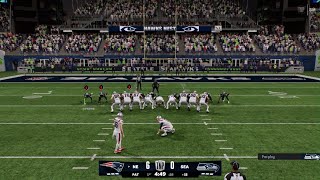 Patriots vs Seahawks 2026 Week 1 Madden simulation