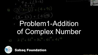 Problem1-Addition of Complex Number