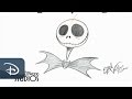 Drawing Jack Skellington from The Nightmare Before Christmas