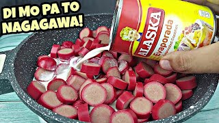 HOTDOG binuhusan ko ng GATAS grabe nagulat ako sa SARAP niya!   TRENDING PINOY ULAM IDEAS 2025