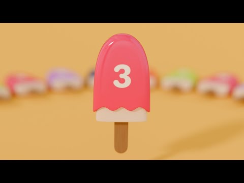 Learn Colors and Numbers Song with Ice Cream Toys 3