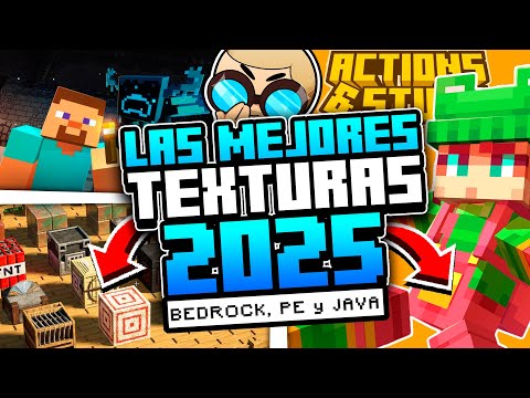 TOP 10 TEXTURE PACKS para MINECRAFT 1.8 - 1.21.4 (JAVA, BEDROCK y PE)😱PAQUETE DE TEXTURAS 2025