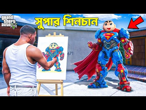 Franklin Gets Whatever He Draws with Magical Brush! | GTA 5 Bangla Gameplay