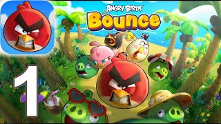 Angry Birds Bounce - Island 1 - 4 Gameplay Walkthrough Video Part 1 (iOS)