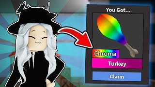 CHROMA TURKEY SPRAY in MM2 | Murder Mystery 2