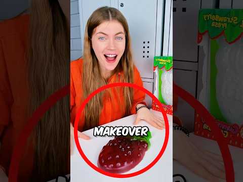 Gummy Strawberry Makeover 🍓👀
