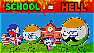 How School Is Mentally BREAKING Students in INDIA & USA 💔 | Teens… You Need to See This #countryball