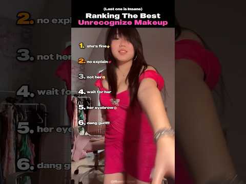 I Rank The Best Unrecognize MakeUp #tiktoktrend #usa #shorts