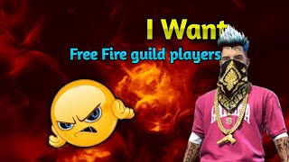I Want Free Fire guild players pls come to my guild || POGA