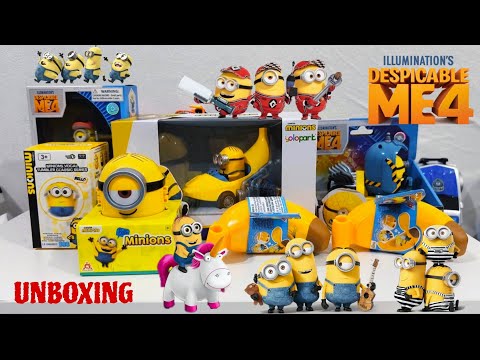 Unboxing the Coolest Minions Toys from Despicable Me 4 🍌 | Satisfying ASMR Toy Sounds!