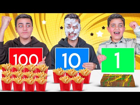 تحدي 100 طبقة من الأكل😱 مفاجأة لاحمد🔥..||اندومي"شوكولاتة دبي||