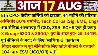 8th CPC- बड़ा झटका, 44 महीने की प्रक्रिया | Agniveer 80% होगे पक्के | X Grou-6200/ & 3600/- Art 14