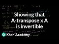 Matrix Invertibility and Linear Independence