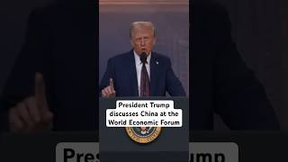 President Donald Trump discusses China at the World Economic Forum: trade & denuclearization 1/23/25