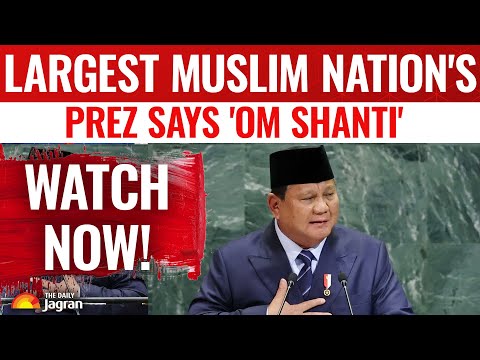 Indonesian President Signs Off UN General Assembly Speech With 'Om Shanti'