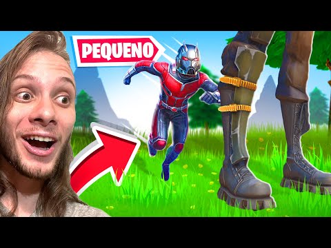FIQUEI DO TAMANHO DE UMA FORMIGA NO FORTNITE