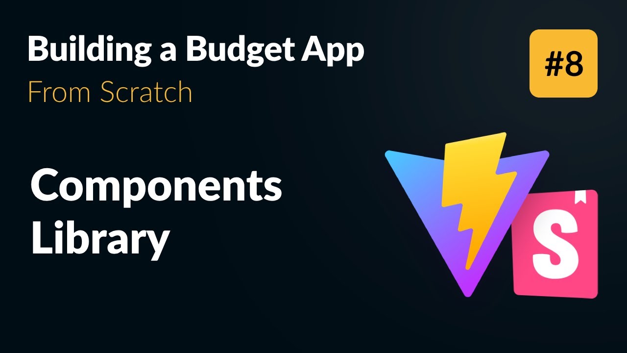 Components Library with Vite & Storybook 👨‍💻 Develop an App from Scratch (Part 8) video thumbnail