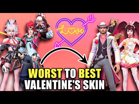 WORST TO BEST VALENTINE'S SKIN FROM 2017-2024 | MOBILE LEGENDS