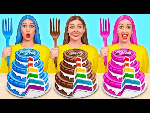 Food of The Same Colors Challenge | Funny Food Situations by TeenDO Challenge