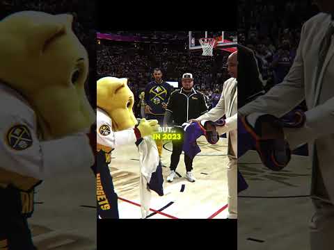 When Charles Barkley & Nuggets mascot was beefing.. but.. ❤️‍🩹