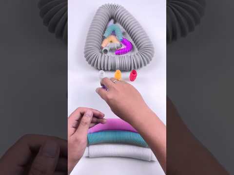 Relaxing Voicing and color changing of pop tube #asmr #creative #satisfying#relaxing #voicings