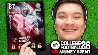 I Finally Got FREE Warren Moon in No Money Spent College Football 26