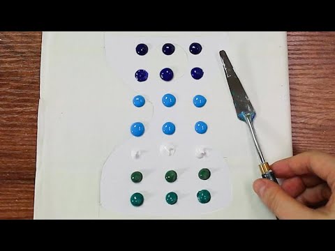 Hourglass - Landscape Acrylic Painting Using Masking Tape #365 - Serena Art