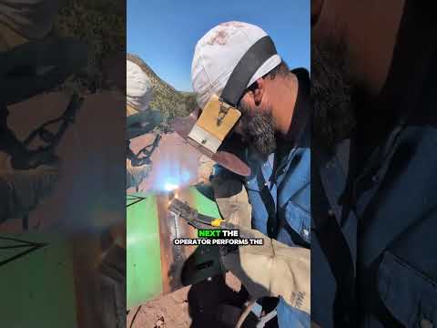 This is how giant pipes are aligned and welded from the inside. #pipewelding  #pipeline