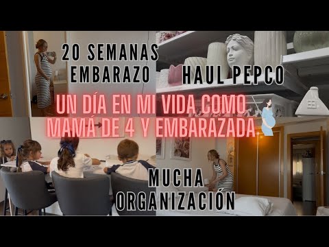 UN DÍA en MI VIDA SIENDO MAMÁ de 4 y EMBARAZADA🤰20 SEMANAS EMBARAZO/HAUL PEPCO/ ORGANIZACIÓN en CASA