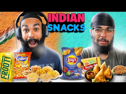 Loggy Trying Indian SNACKS for the first time ever