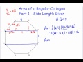 Area and Properties of Octagons