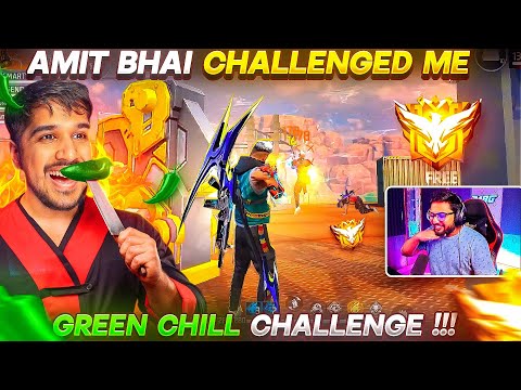 Amit Bhai Gave Chilli Challenge To Munna Bhai 🔥 - Free Fire Hindi - Munna bhai Hindi