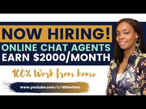 work at home online chat jobs