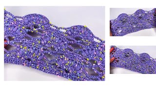 Crochet viral shawl stitch pattern - the most beautiful crochet tutorial