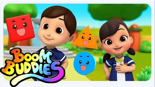 Boom Buddies أغنية الأشكال | أغاني تعليمية للأطفال باللغة العربية