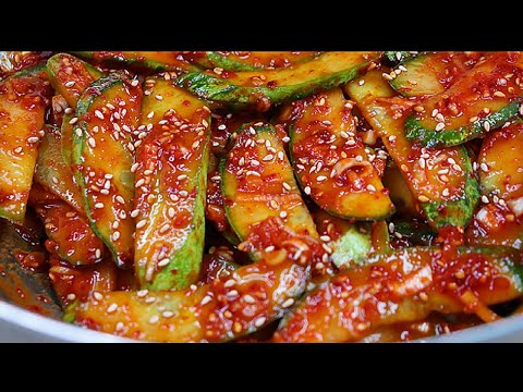 💥밑반찬이 맛있는 대박식당 ✔오이무침은 이렇게 무쳐져서 맛있습니다💯