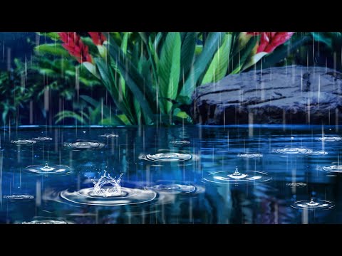 Rain Sounds for Sleep on Water | 10 Hours of Relaxation